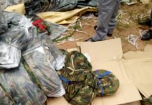 NCS, FOU Zone C Seizes Army Camouflage, Used Clothes, Others
