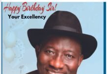 Omonibeke Felicitates with Former President Gooluck Jonathan on His Birthday.