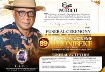 Pa Isaac Kabokeme Omonibeke Goes Home