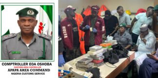NCS, Apapa Area Command Intercepts 25.5kg Cocaine in Brazilian Ship, MV San Anthonio, Hands Over Drug, Detained Ship to NDLEA