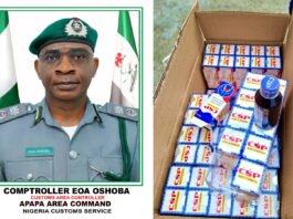 NCS, Apapa Strikes Smugglers Once More, Seizes ₦3.398 Billion Codeine Syrup